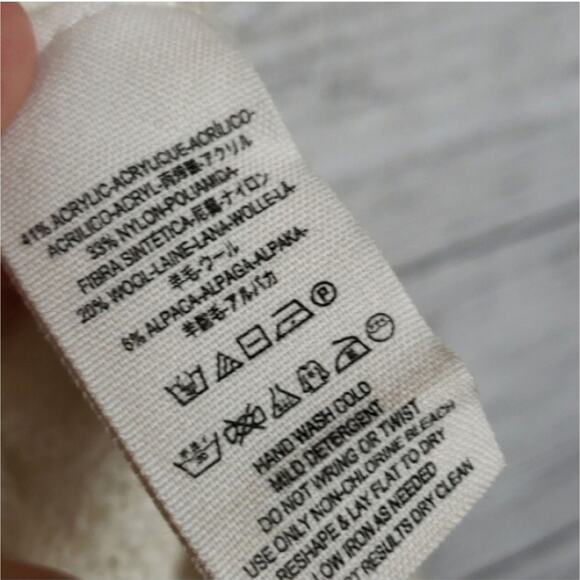 Free People Anita Distressed Cable Small Knit Sweater - Picture 6 of 7